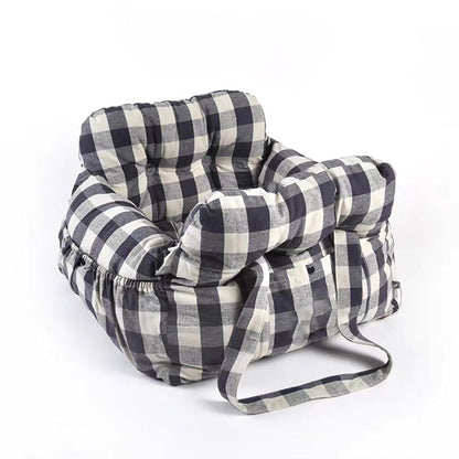 PawVoyage™ Luxus Hundebett fürs Auto | Sicher & Bequem | Waschbar | Mit Seitentaschen | Größen M & L