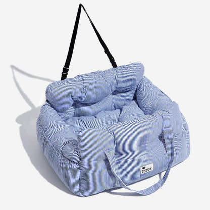 PawVoyage™ Luxus Hundebett fürs Auto | Sicher & Bequem | Waschbar | Mit Seitentaschen | Größen M & L