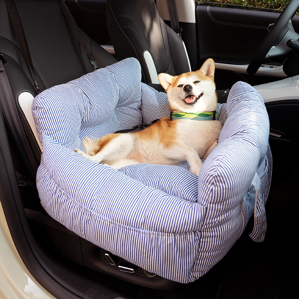 PawVoyage™ Luxus Hundebett fürs Auto | Sicher & Bequem | Waschbar | Mit Seitentaschen | Größen M & L