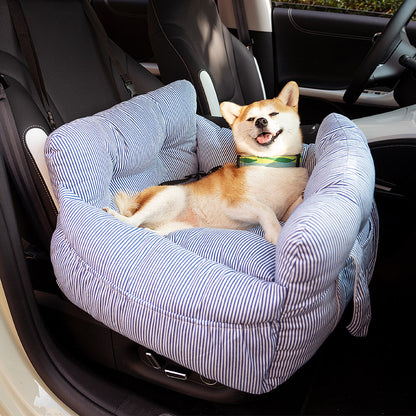 PawVoyage™ Luxus Hundebett fürs Auto | Sicher & Bequem | Waschbar | Mit Seitentaschen | Größen M & L