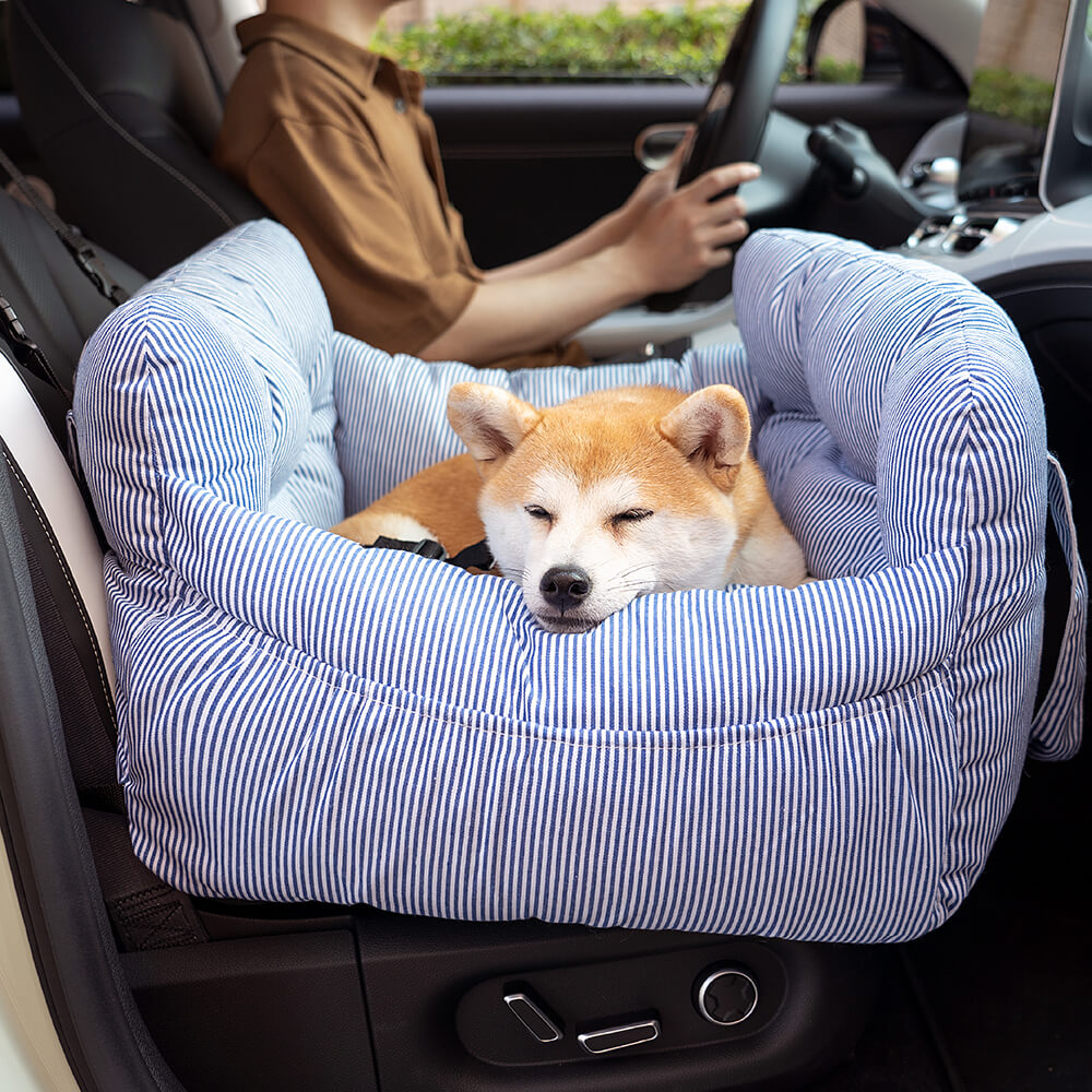 PawVoyage™ Luxus Hundebett fürs Auto | Sicher & Bequem | Waschbar | Mit Seitentaschen | Größen M & L