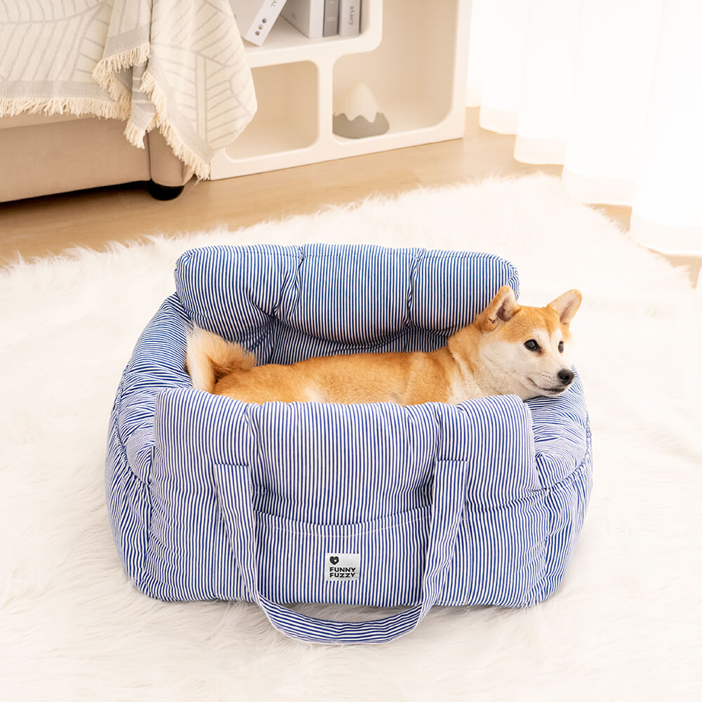 PawVoyage™ Luxus Hundebett fürs Auto | Sicher & Bequem | Waschbar | Mit Seitentaschen | Größen M & L