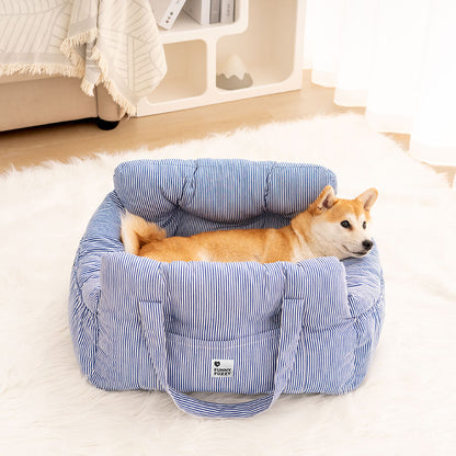 PawVoyage™ Luxus Hundebett fürs Auto | Sicher & Bequem | Waschbar | Mit Seitentaschen | Größen M & L