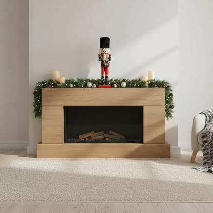 Nussknacker Soldat | Handgefertigte Holzfigur 30 cm | Vintage Weihnachtsdekoration aus dem Erzgebirge