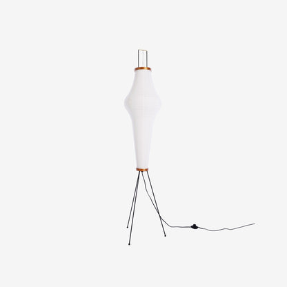 Lunora Haze | Skulpturale Stehlampe aus Reispapier im Japandi-Stil
