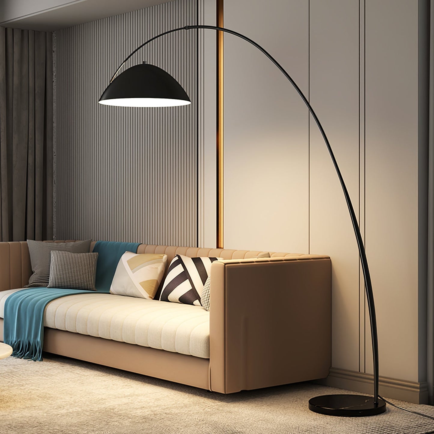Verano Arc | LED-Stehleuchte mit geschwungenem Bogen-Design
