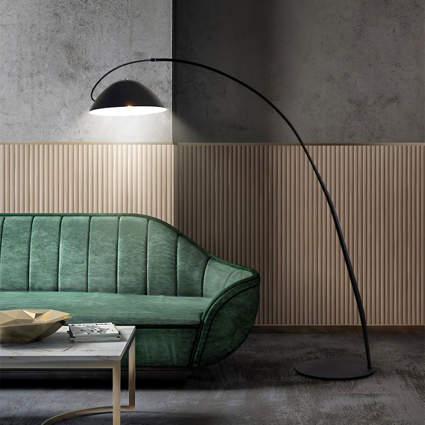 Verano Arc | LED-Stehleuchte mit geschwungenem Bogen-Design