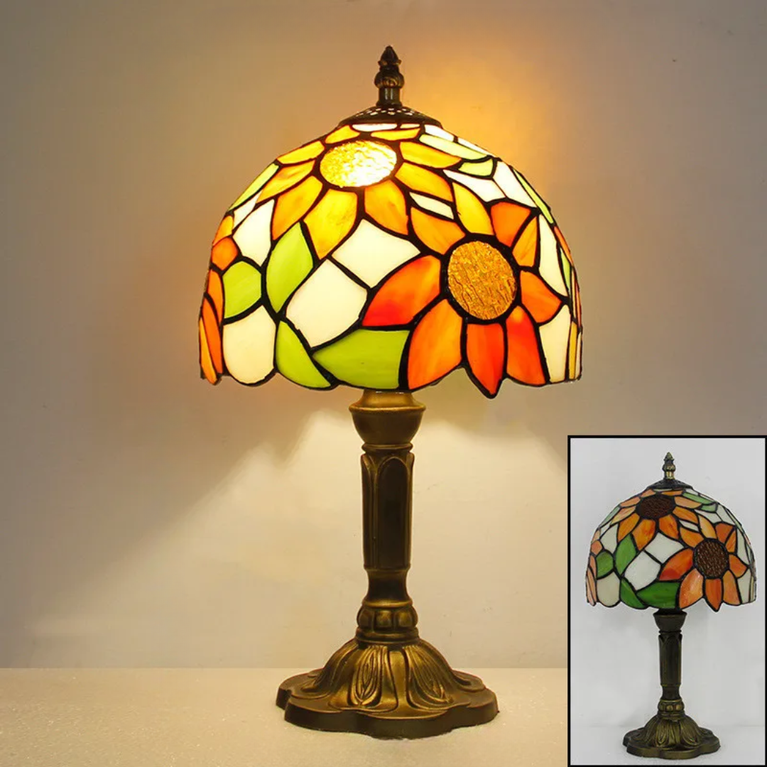 Lunavia Tiffany | Kabellose LED Tischlampe mit Farbwechsel