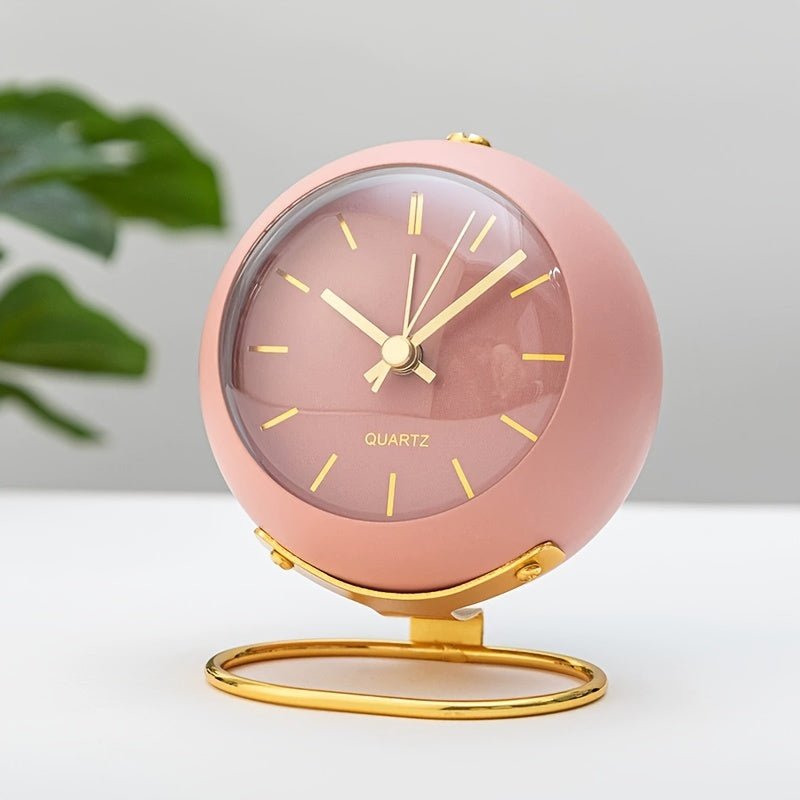 Buzzley – Retro Analoger Wecker mit Lautlosem Uhrwerk