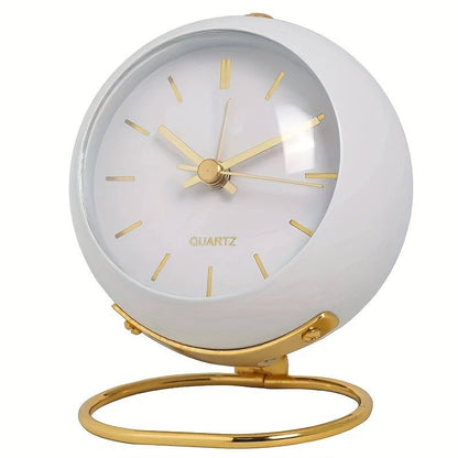 Buzzley – Retro Analoger Wecker mit Lautlosem Uhrwerk