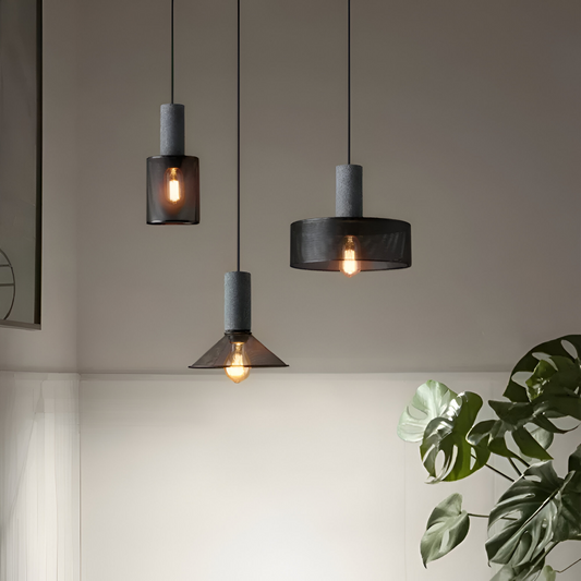 RusticLume Lampe | Schwarze Industrie-Pendelleuchte, höhenverstellbar & modern
