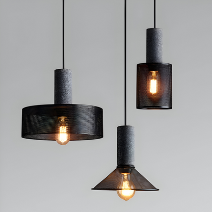 RusticLume Lampe | Schwarze Industrie-Pendelleuchte, höhenverstellbar & modern