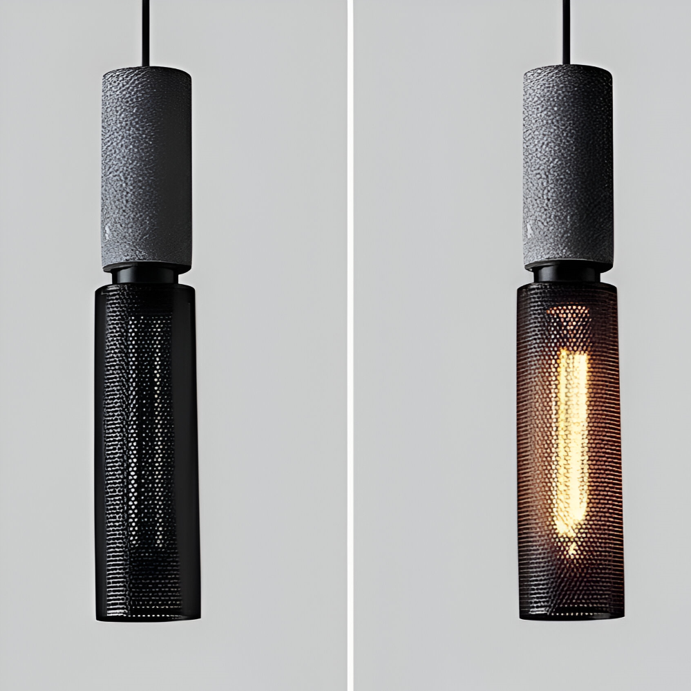 RusticLume Lampe | Schwarze Industrie-Pendelleuchte, höhenverstellbar & modern