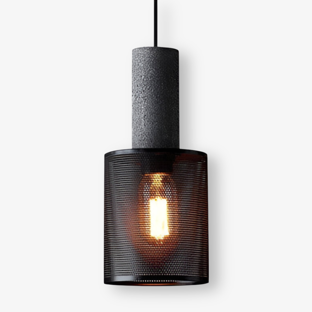 RusticLume Lampe | Schwarze Industrie-Pendelleuchte, höhenverstellbar & modern