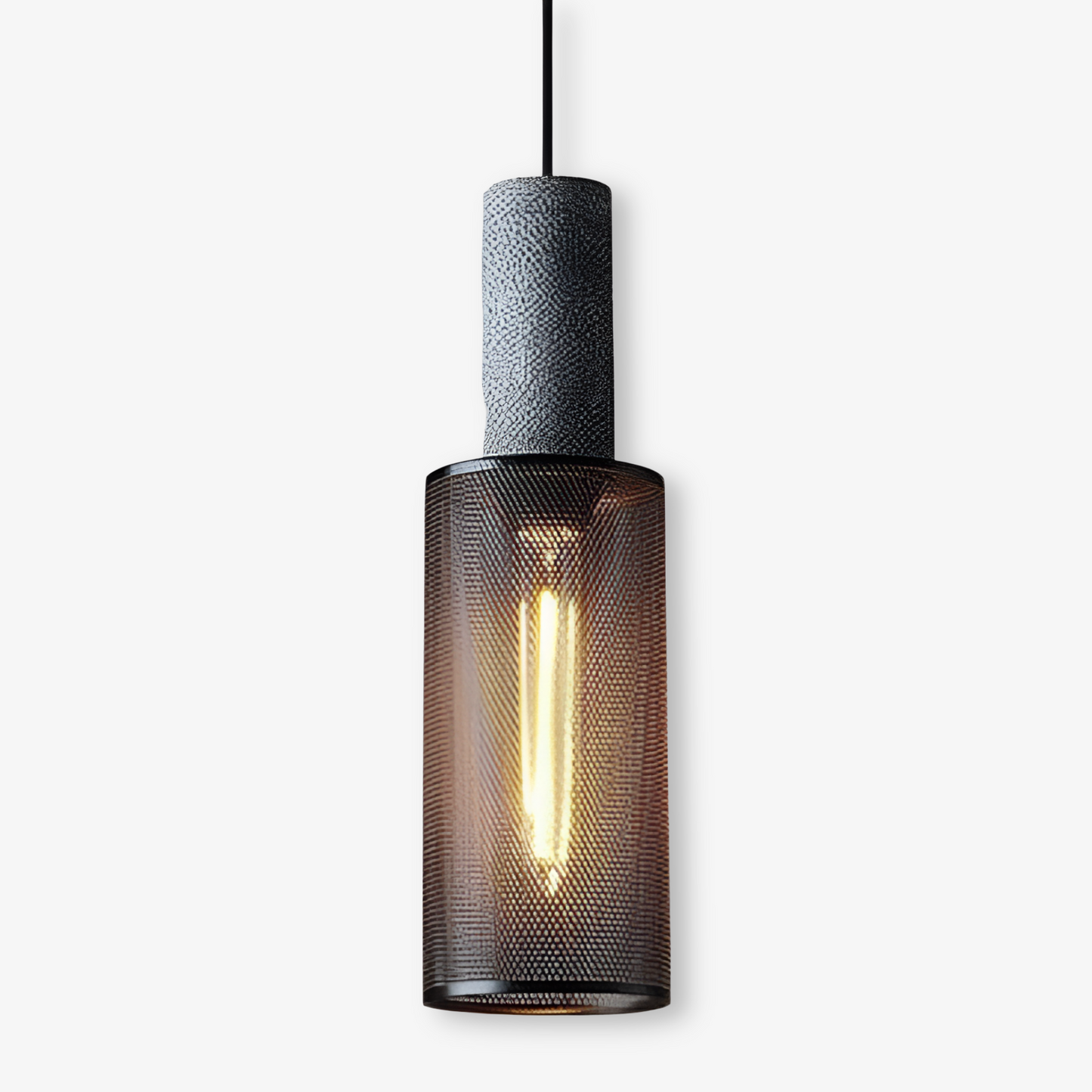 RusticLume Lampe | Schwarze Industrie-Pendelleuchte, höhenverstellbar & modern