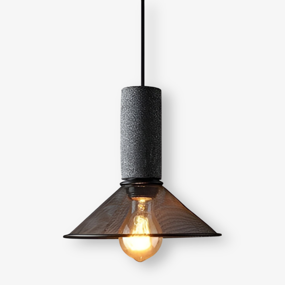 RusticLume Lampe | Schwarze Industrie-Pendelleuchte, höhenverstellbar & modern