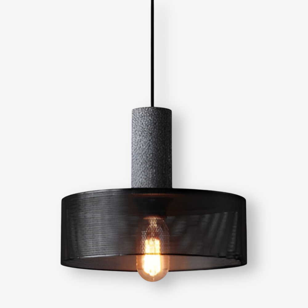 RusticLume Lampe | Schwarze Industrie-Pendelleuchte, höhenverstellbar & modern