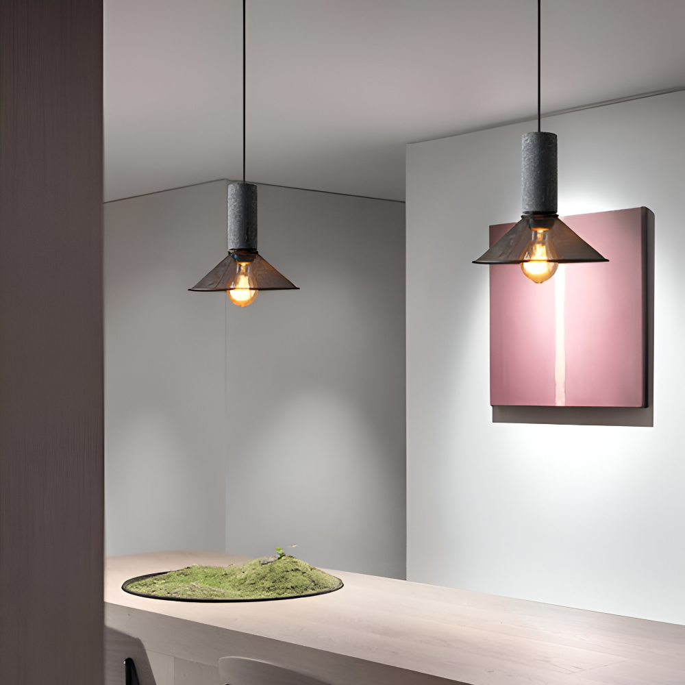 RusticLume Lampe | Schwarze Industrie-Pendelleuchte, höhenverstellbar & modern