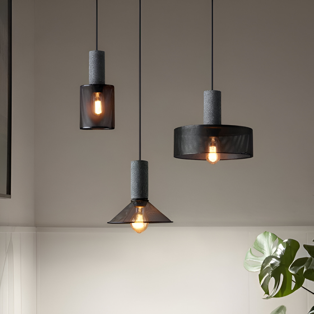 RusticLume Lampe | Schwarze Industrie-Pendelleuchte, höhenverstellbar & modern