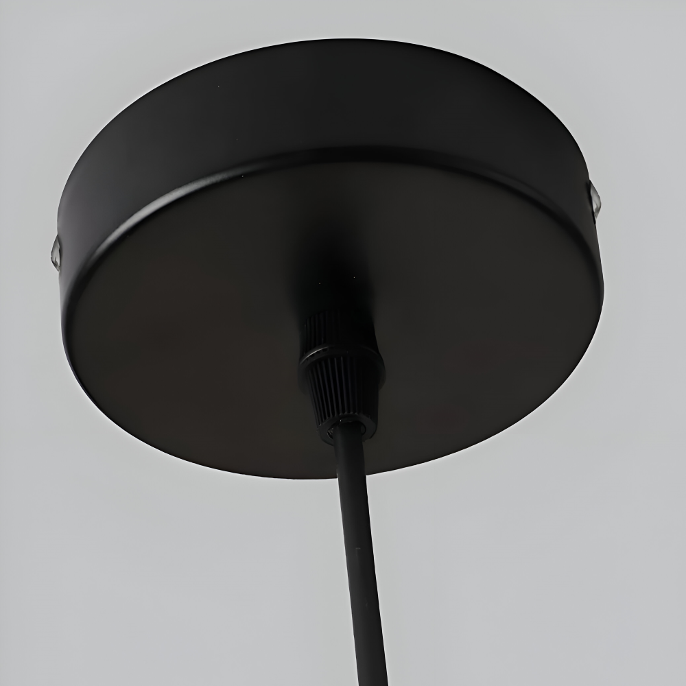 RusticLume Lampe | Schwarze Industrie-Pendelleuchte, höhenverstellbar & modern