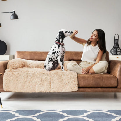 Pawz Road Fluffy Hundekissen | Sofa-Schutzkissen | Modular & Waschbar | Anti-Rutsch | Für Hunde jeder Größe