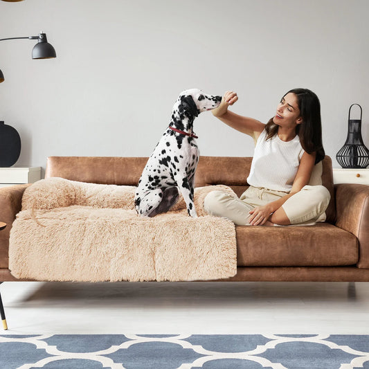 Pawz Road Fluffy Hundekissen | Sofa-Schutzkissen | Modular & Waschbar | Anti-Rutsch | Für Hunde jeder Größe