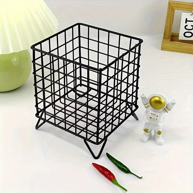 Modülo Körbchen | Stapelbarer Mesh Organizer für Schreibtisch & Regal