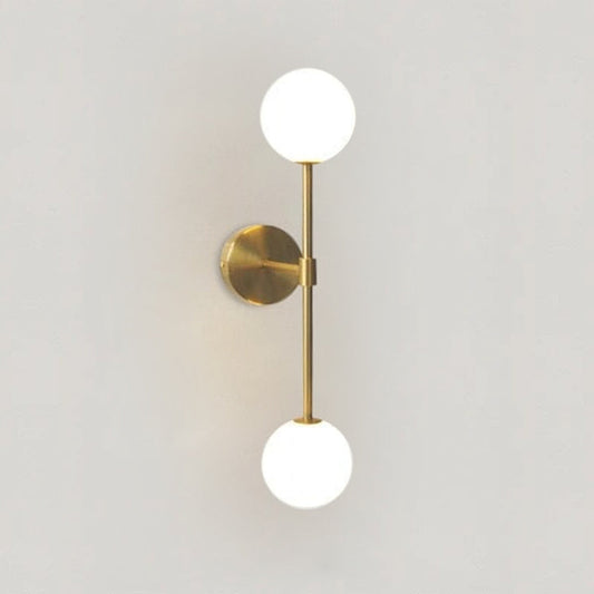Ronde melkglas-LED-wandlamp – Minimalistische wandlamp met zacht licht