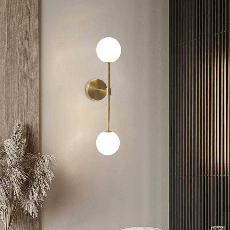 Ronde melkglas-LED-wandlamp – Minimalistische wandlamp met zacht licht