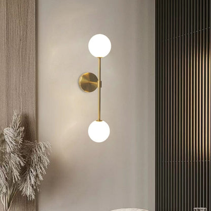 Ronde melkglas-LED-wandlamp – Minimalistische wandlamp met zacht licht