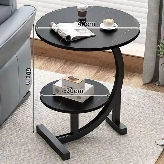 Tivara | Luxus‑Mini‑Beistelltisch, zwei Ebenen & mobil