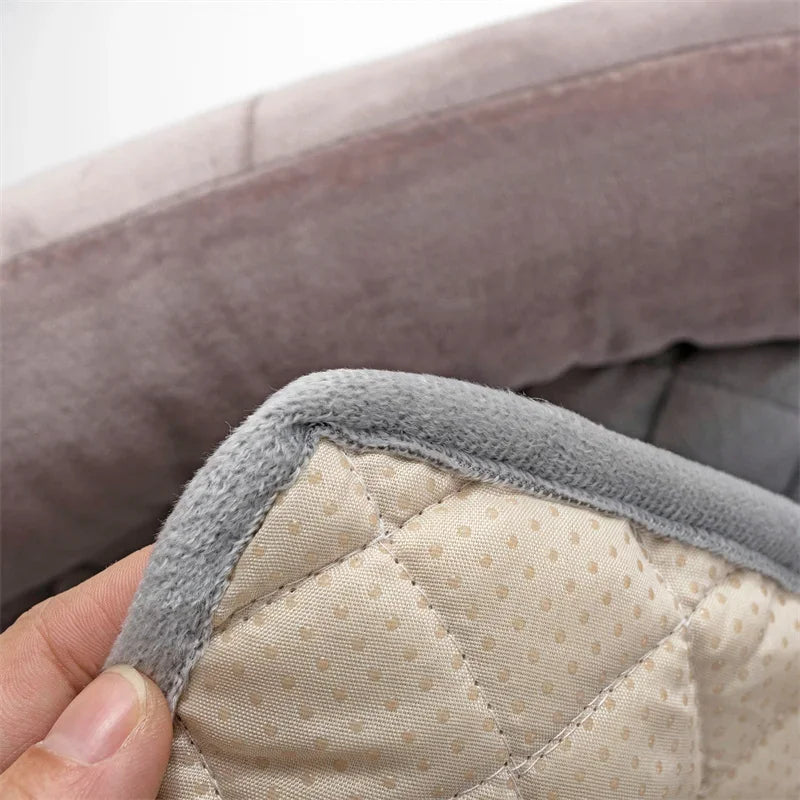Veloura Nest | Samtweiche Hundedecke mit Schutzrand für Sofa