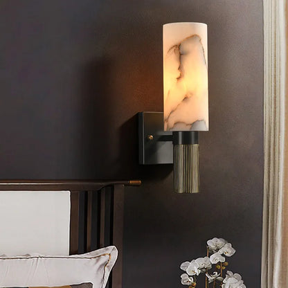 Luxe marmeren wandlamp – Elegant ontwerp met LED-licht voor stijlvolle woonruimtes