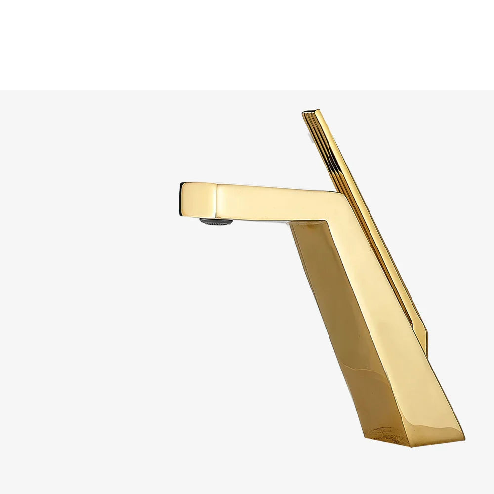 AquaDesign | Metalen wastafelarmatuur | Moderne eengreepskraan in chroom of zwart voor stijlvolle badkamers