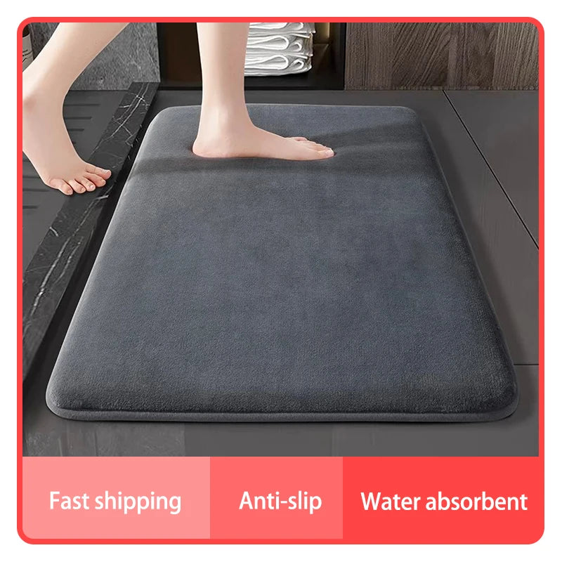Vynska Muru | Rutschfeste, superabsorbierende Badematte aus Coral Velvet
