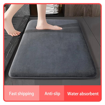 Vynska Muru | Rutschfeste, superabsorbierende Badematte aus Coral Velvet