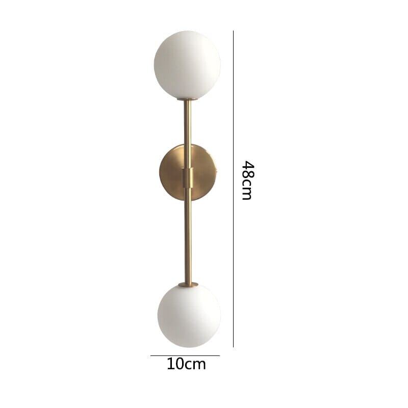 Ronde melkglas-LED-wandlamp – Minimalistische wandlamp met zacht licht