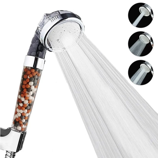 Hochdruck-Duschkopf mit 3 Funktionen & Anionenfilter – wassersparend & erfrischend wie ein Spa