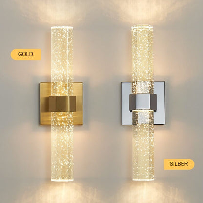 Moderne LED-bad-wandleuchte – elegant design met blaasglas en IP44-bescherming