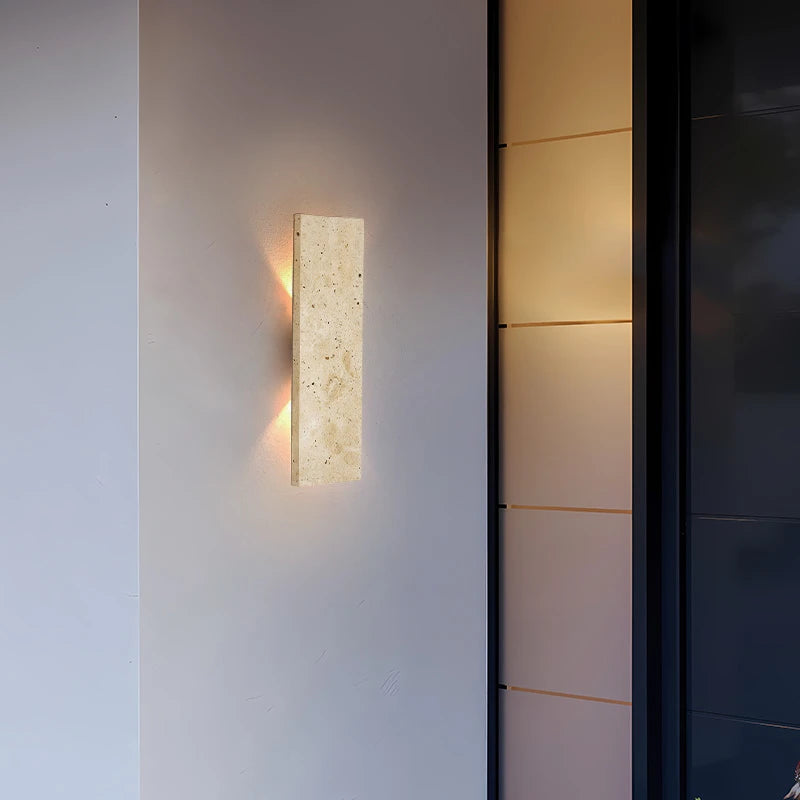 Ljussten Alto | Naturstein LED-Wandleuchte für Außenbereiche
