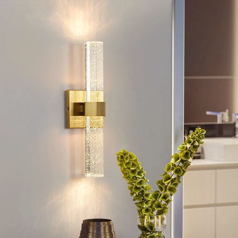 Moderne LED-bad-wandleuchte – elegant design met blaasglas en IP44-bescherming