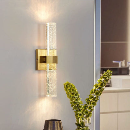 Moderne LED-bad-wandleuchte – elegant design met blaasglas en IP44-bescherming