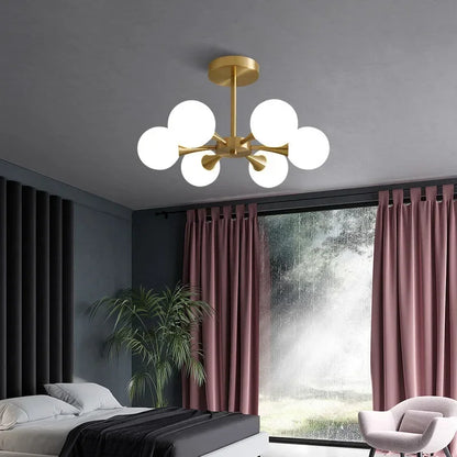 Lunavoire Sphere | LED-Deckenleuchte mit Glaskugel für Wohn- und Schlafzimmer