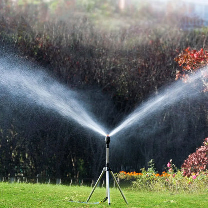 Norduvo Orbit | automatischer rotierender Gartensprinkler mit ausziehbarem Stativ