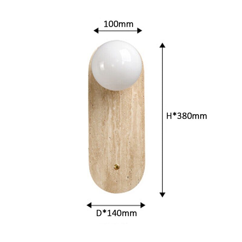 Wabi-Sabi wandlamp natuurtint – minimalistische lamp met warm licht