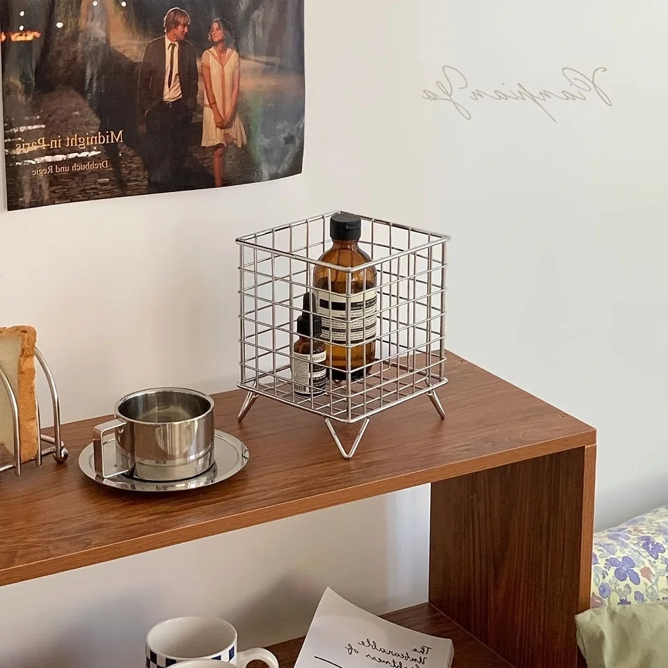 Modülo Körbchen | Stapelbarer Mesh Organizer für Schreibtisch & Regal
