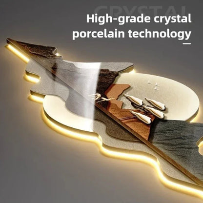 Auralume Circa | LED-beleuchtete Wanduhr mit modernem Design
