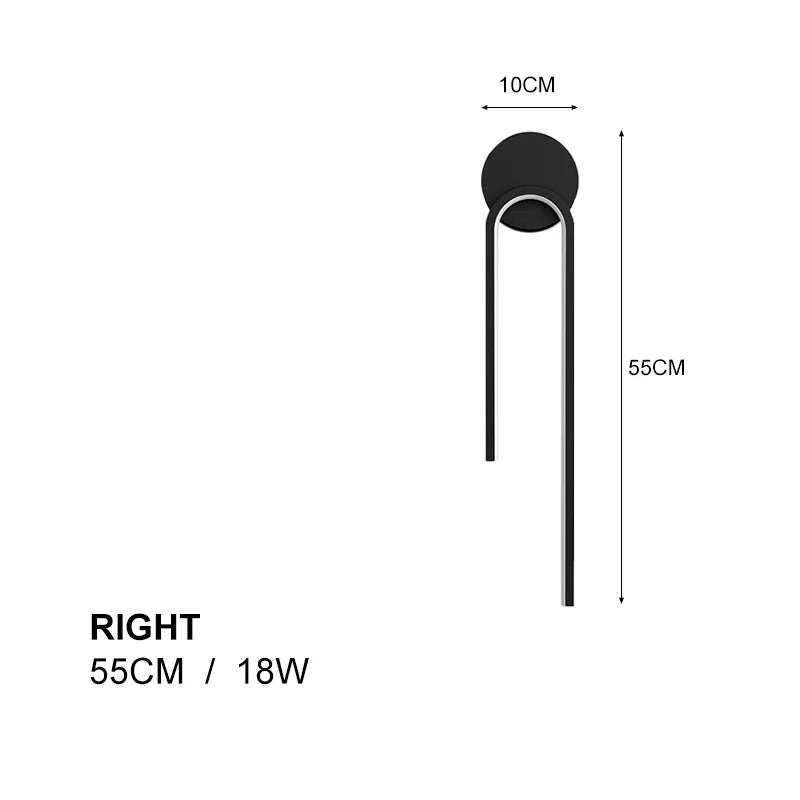 Limae Veya | Minimalistische LED-Wandleuchte im nordischen Stil für Schlafzimmer und Bad
