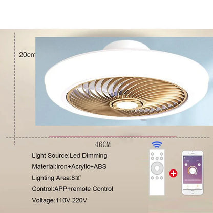 Aeralis Fold | Intelligenter Deckenventilator mit Licht & einziehbaren Flügeln – leise & fernsteuerbar