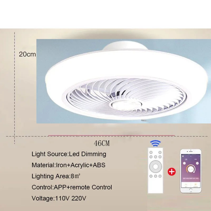 Aeralis Fold | Intelligenter Deckenventilator mit Licht & einziehbaren Flügeln – leise & fernsteuerbar